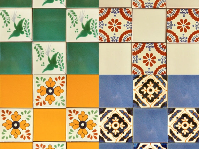 メキシコタイルのパターン