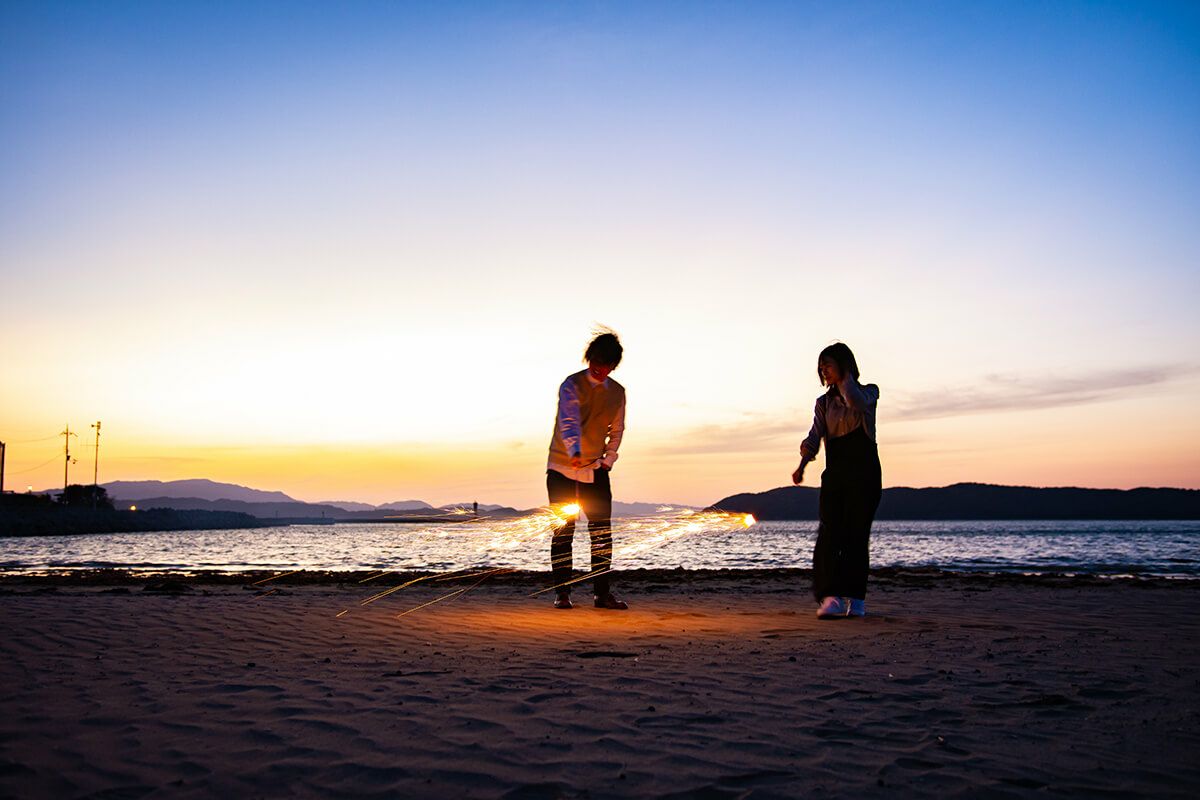 キャンピング花火  （手持ち花火 線香花火 8本入）