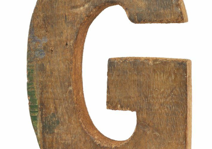 ウッドオーナメント・アルファベット<br>wood-GBR