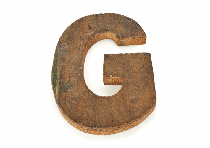 ウッドオーナメント・アルファベット<br>wood-GBR