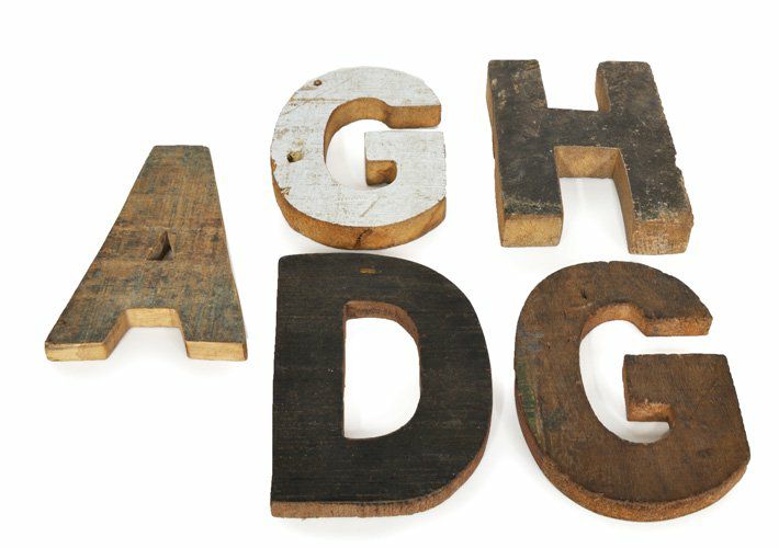 ウッドオーナメント・アルファベット<br>wood-GBR