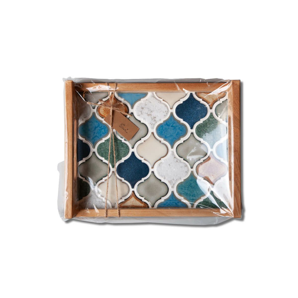 コラベルタイルカフェトレイB   SUI-058