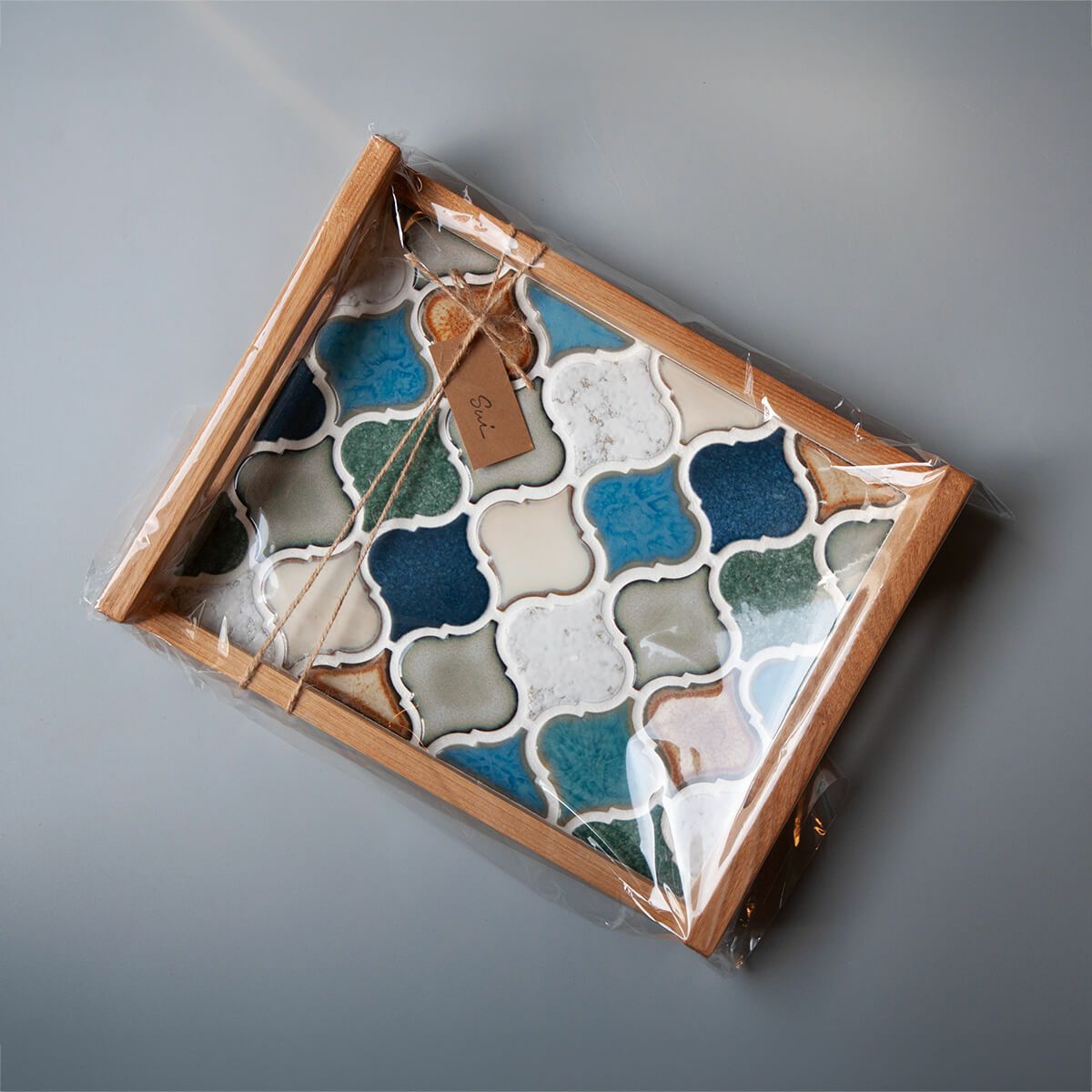 コラベルタイルカフェトレイB   SUI-058