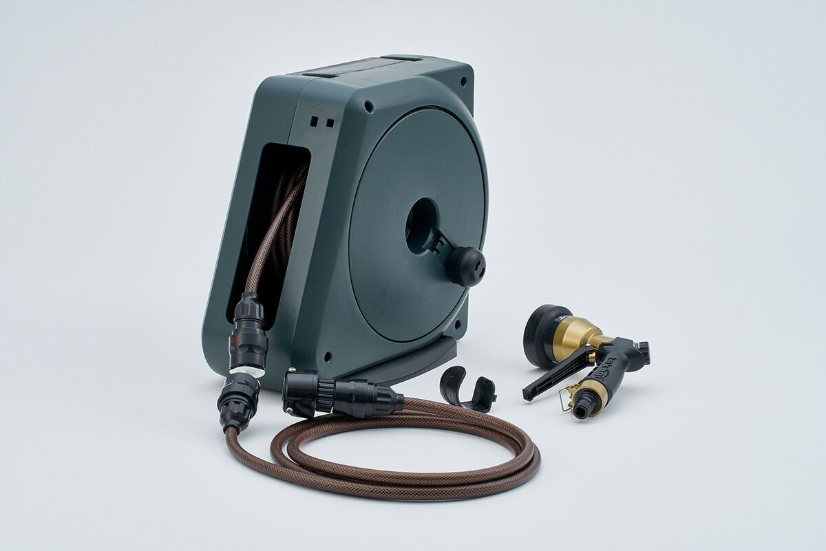 コンパクトガーデンリールII（カカオレッド）