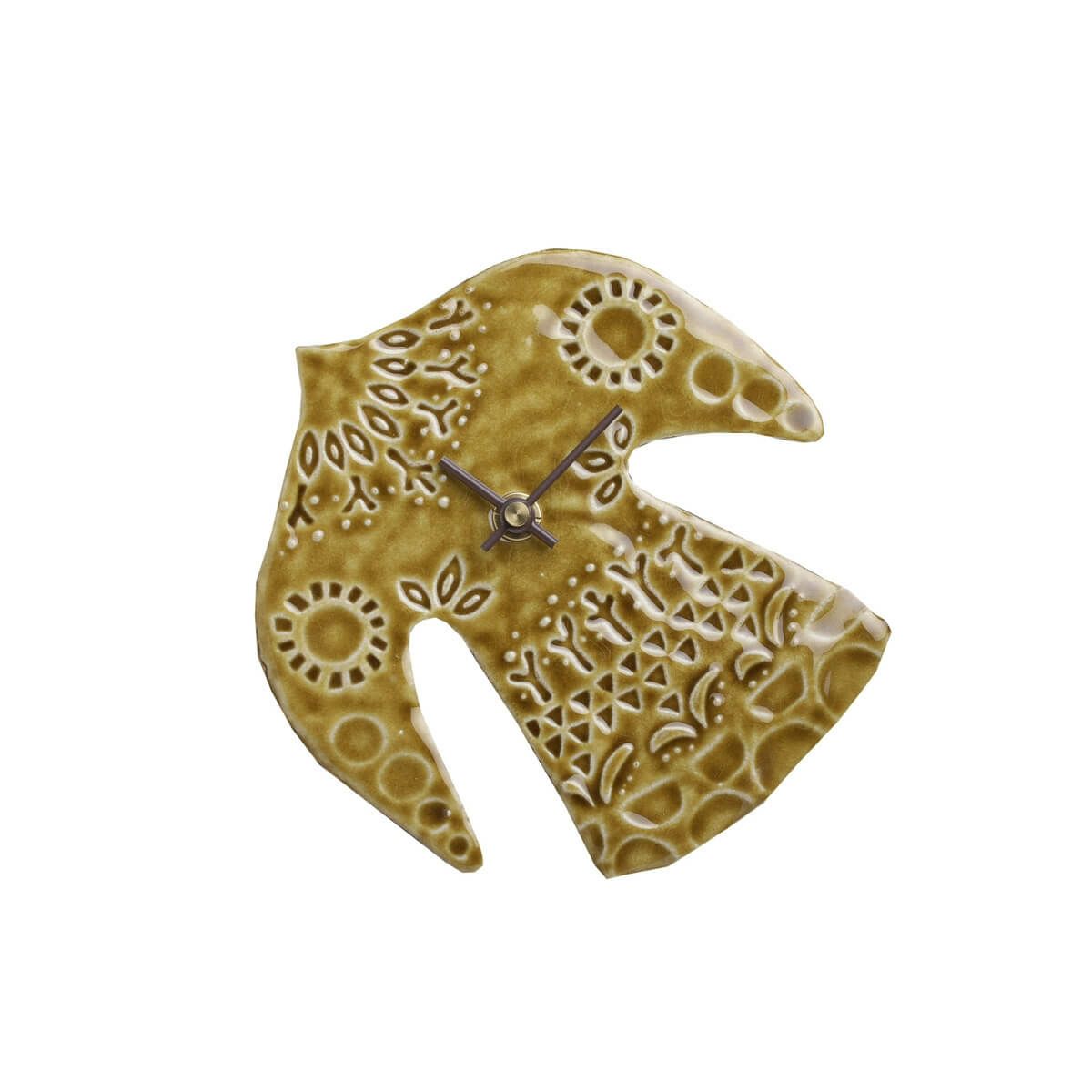 happy bird clock  マスタードイエロー