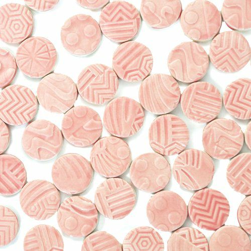 丸タイル<br>10個セット<br>SC-023-pink