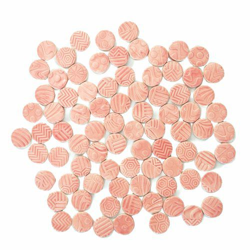 丸タイル<br>10個セット<br>SC-023-pink