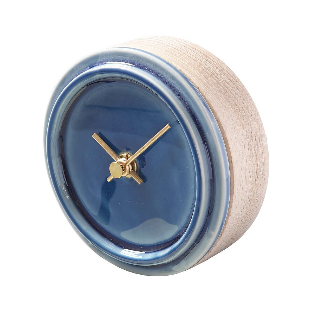 2WAY TILE WOOD CLOCK  P-12 ペールブルー WOOD_CLOCK