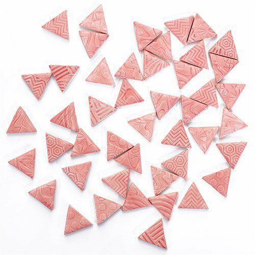 三角形タイル<br>10個セット<br>SC-020-pink