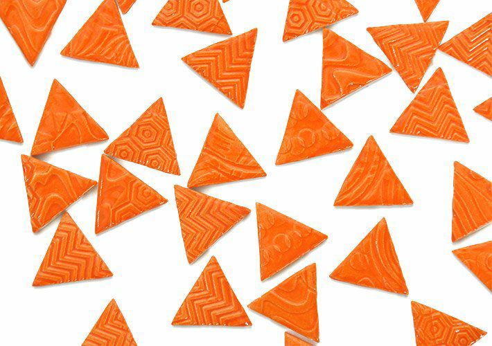 三角形タイル<br>10個セット<br>SC-020-orange