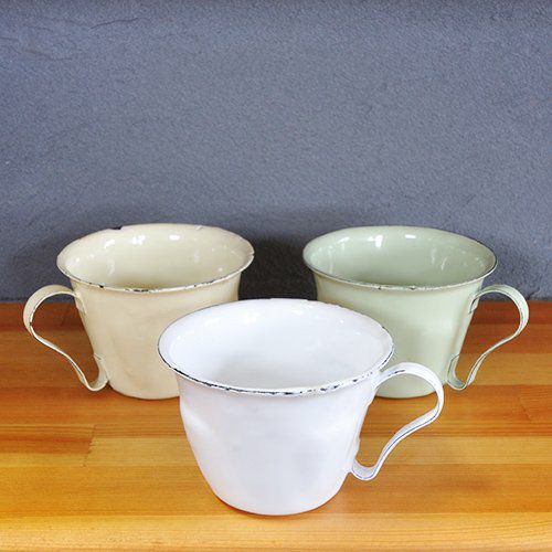 エナメル・カップポット<br>GARDEN-LM-16,24,25