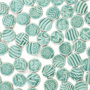 丸タイル<br>10個セット<br>SC-023-aquablue