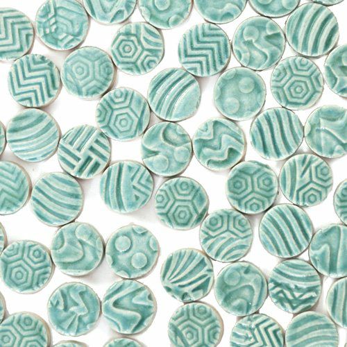 丸タイル<br>10個セット<br>SC-023-aquablue