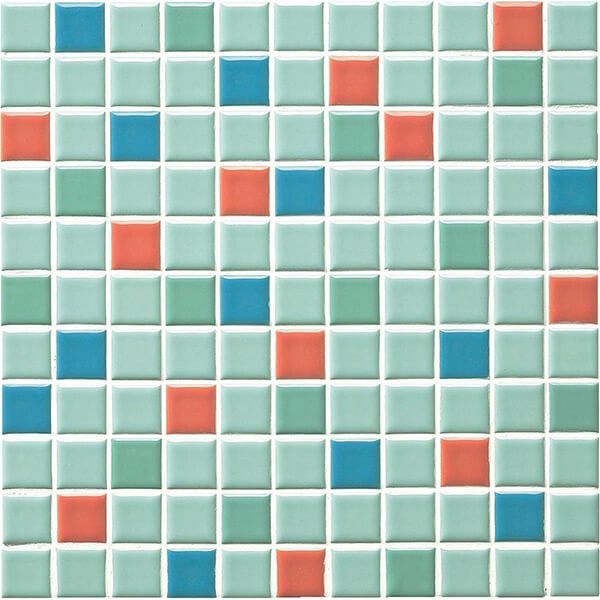 アートモザイク施釉25角