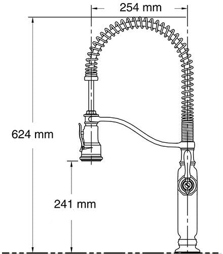 Tournant（トゥールナン）<br>キッチン用水栓<br>K-77515-CP