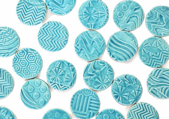 丸タイル L<br>3個セット<br>SC-024-turquoise