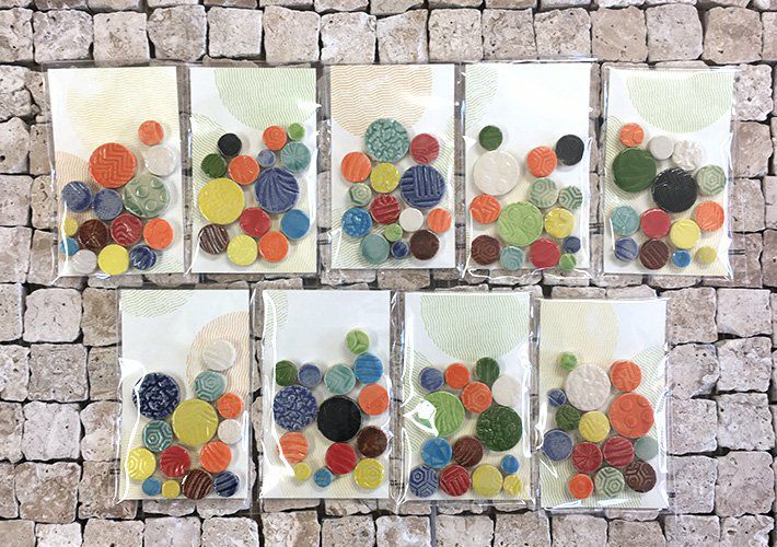 ランダムサイズ・丸タイル - M<br>SC-013-M