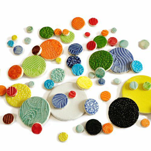 ランダムサイズ・丸タイル - M<br>SC-013-M