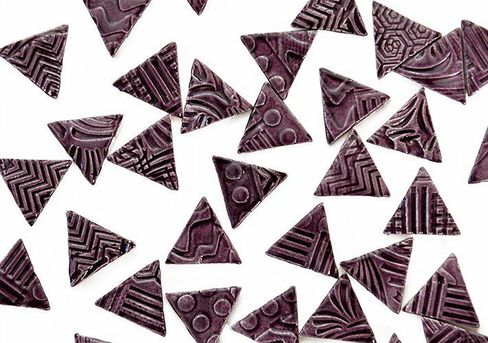 三角形タイル<br>10個セット<br>SC-020-purple