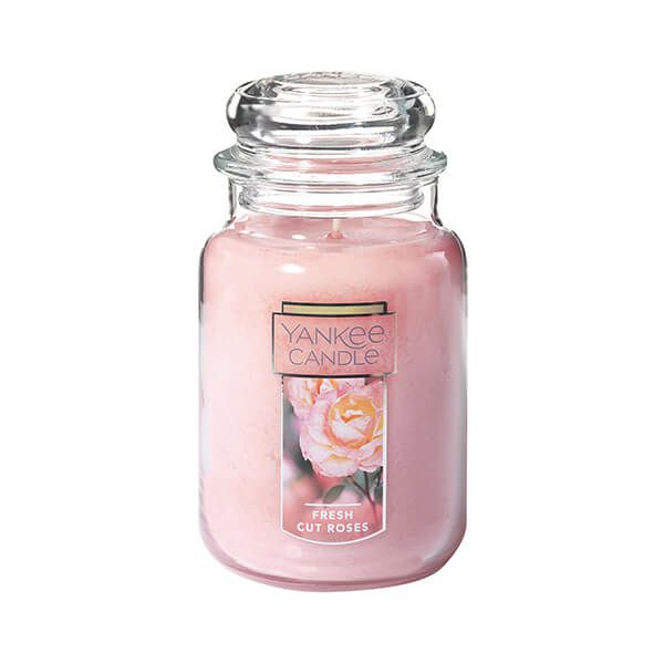 YANKEE CANDLE ジャーL アロマキャンドル（フレッシュカットローズ）  YK006-05-03