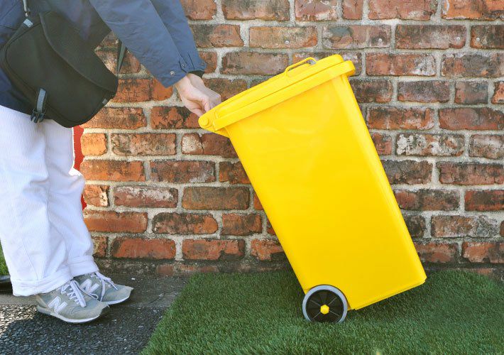 プラスチックトラッシュカン<br>65L<br>100-198YL