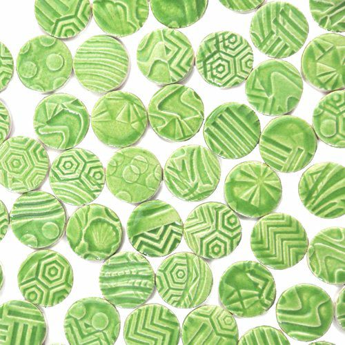 丸タイル<br>10個セット<br>SC-023-limegreen