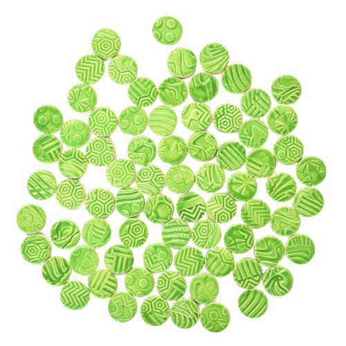 丸タイル<br>10個セット<br>SC-023-limegreen
