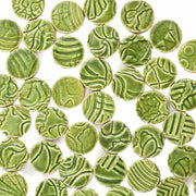 丸タイル<br>10個セット<br>SC-023-green