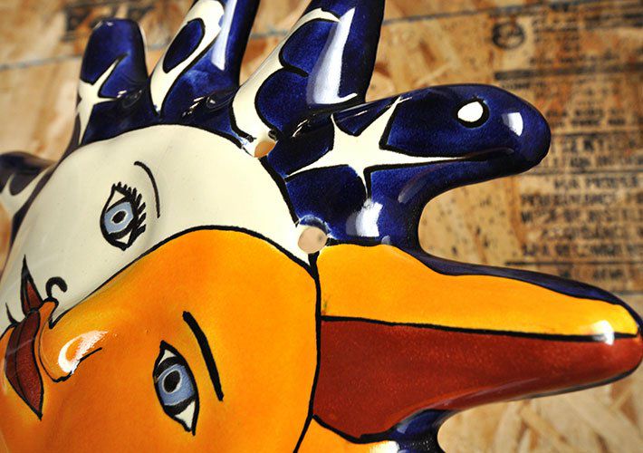 タラベラ焼 壁飾り<br>S-0001