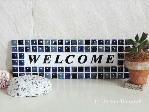 モザイクタイル・ウェルカムボード<br>TILECRAFT-015