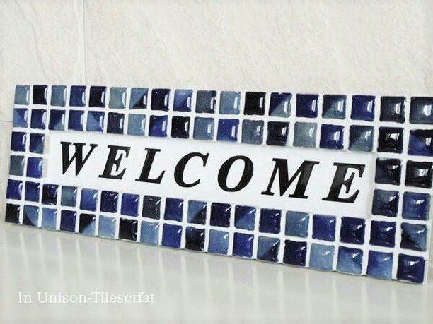 モザイクタイル・ウェルカムボード<br>TILECRAFT-015