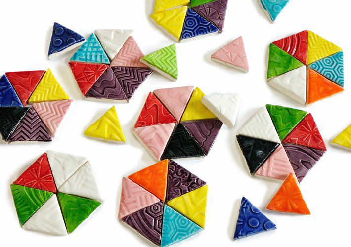 三角形タイル<br>11個セット<br>SC-016