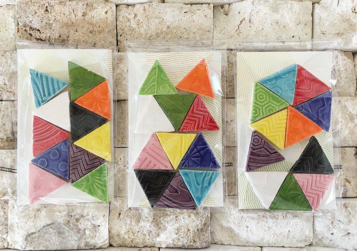 三角形タイル<br>11個セット<br>SC-016