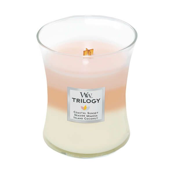 Wood Wick トリロジージャーM アロマキャンドル（アイランドゲッタウェイ）