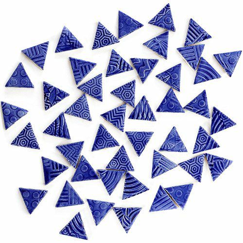 三角形タイル<br>10個セット<br>SC-020-blue