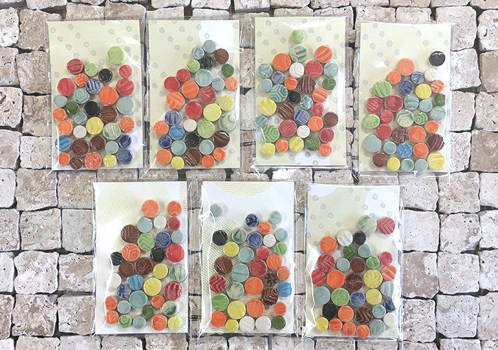 ランダムサイズ・丸タイル - S<br>SC-013-S