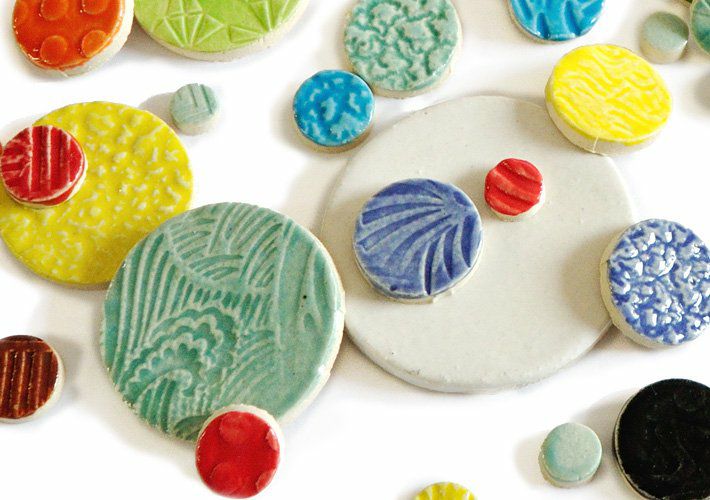 ランダムサイズ・丸タイル - S<br>SC-013-S