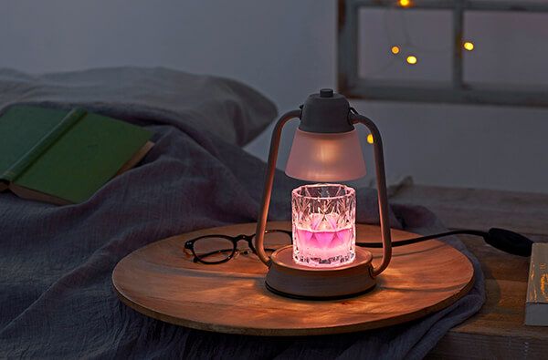 YANKEE CANDLE ジャーS用 キャンドルウォーマーランプミニ・ホワイト（ブラッシュドシャンパン）  J361-00-00W