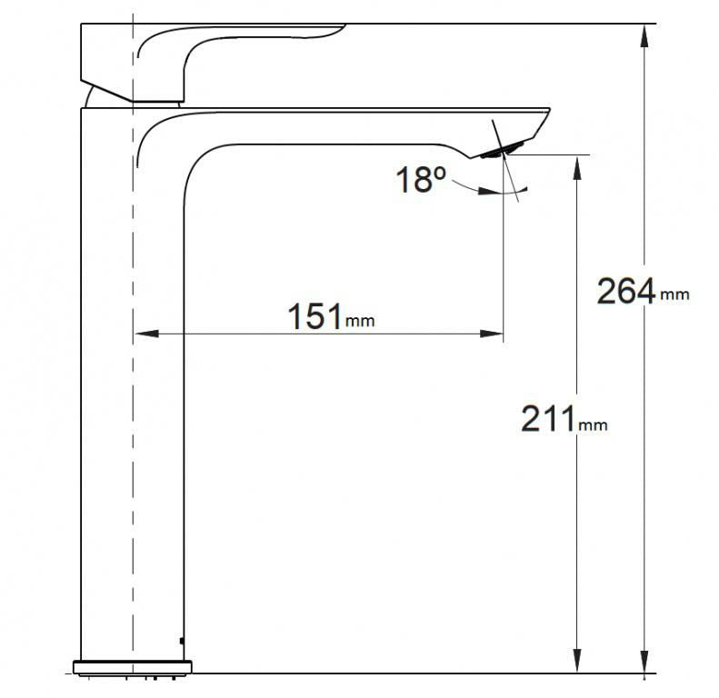 AleoS（アレオエス）<br>洗面用シングルハンドル混合水栓<br>K-25103T-4-CP