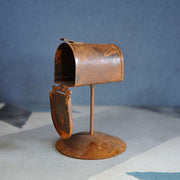 ブリキ ミニチュア・ポスト<br>GARDEN-TJA-709