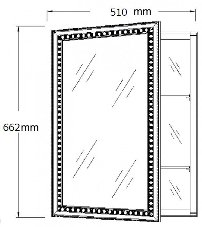 Erosis（エロシス）<br>メディスンキャビネット<br>K-15034T-NA