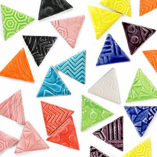 三角形タイル・全色<br>10個セット<br>SC-020-all