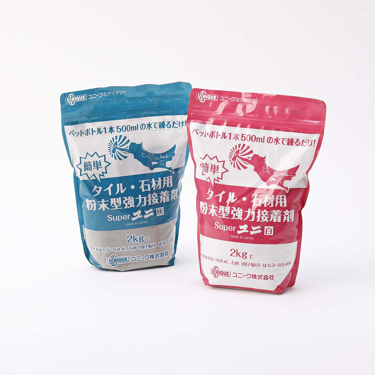 粉末型 石材・タイル兼用接着剤（一材型）スーパーユニ（2kg）