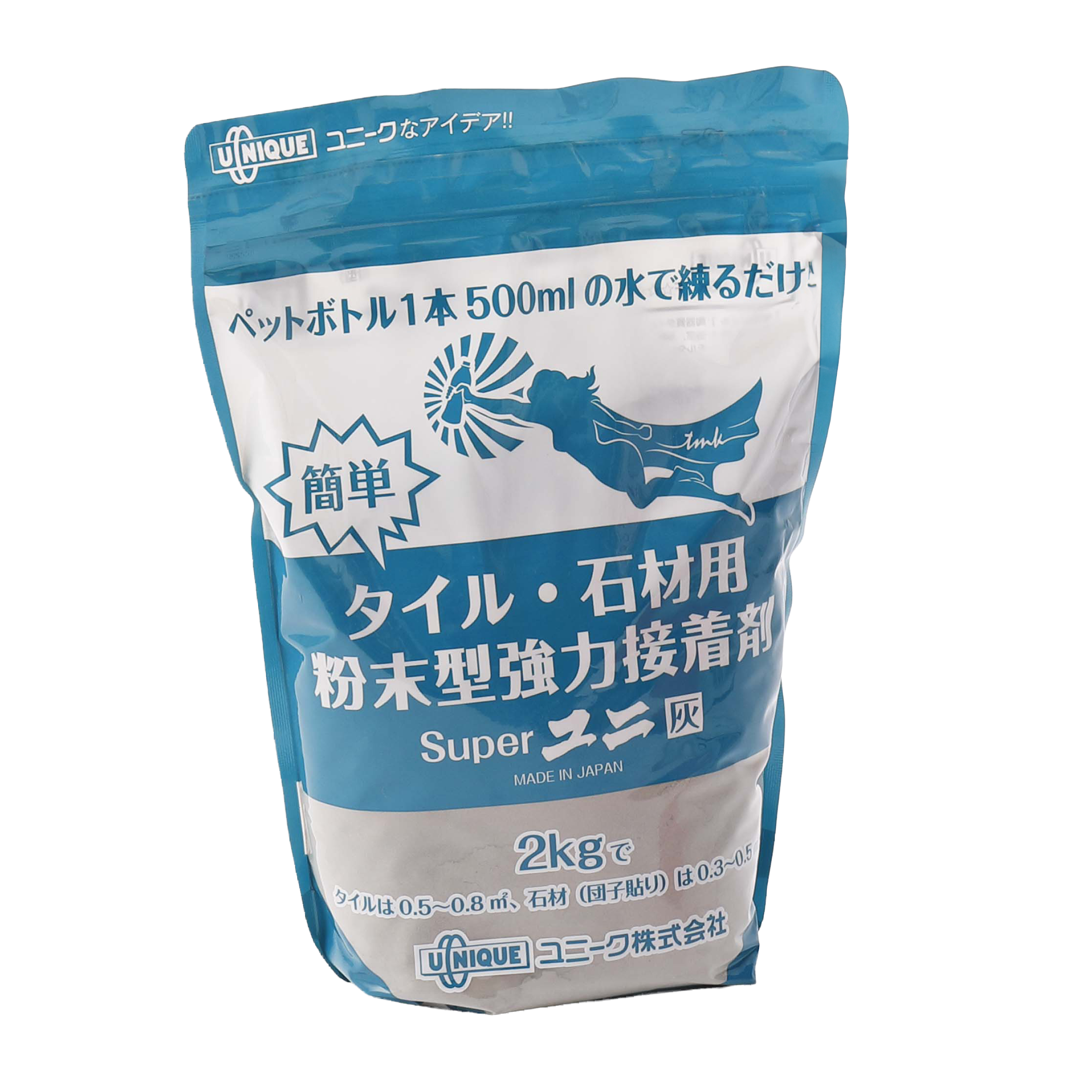 粉末型 石材・タイル兼用接着剤（一材型）スーパーユニ（2kg）