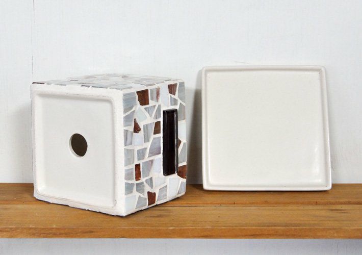 ［30%OFF］モザイクタイル・植木鉢<br>TILECRAFT-008