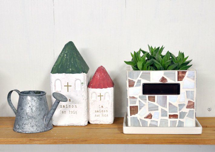 ［30%OFF］モザイクタイル・植木鉢<br>TILECRAFT-008