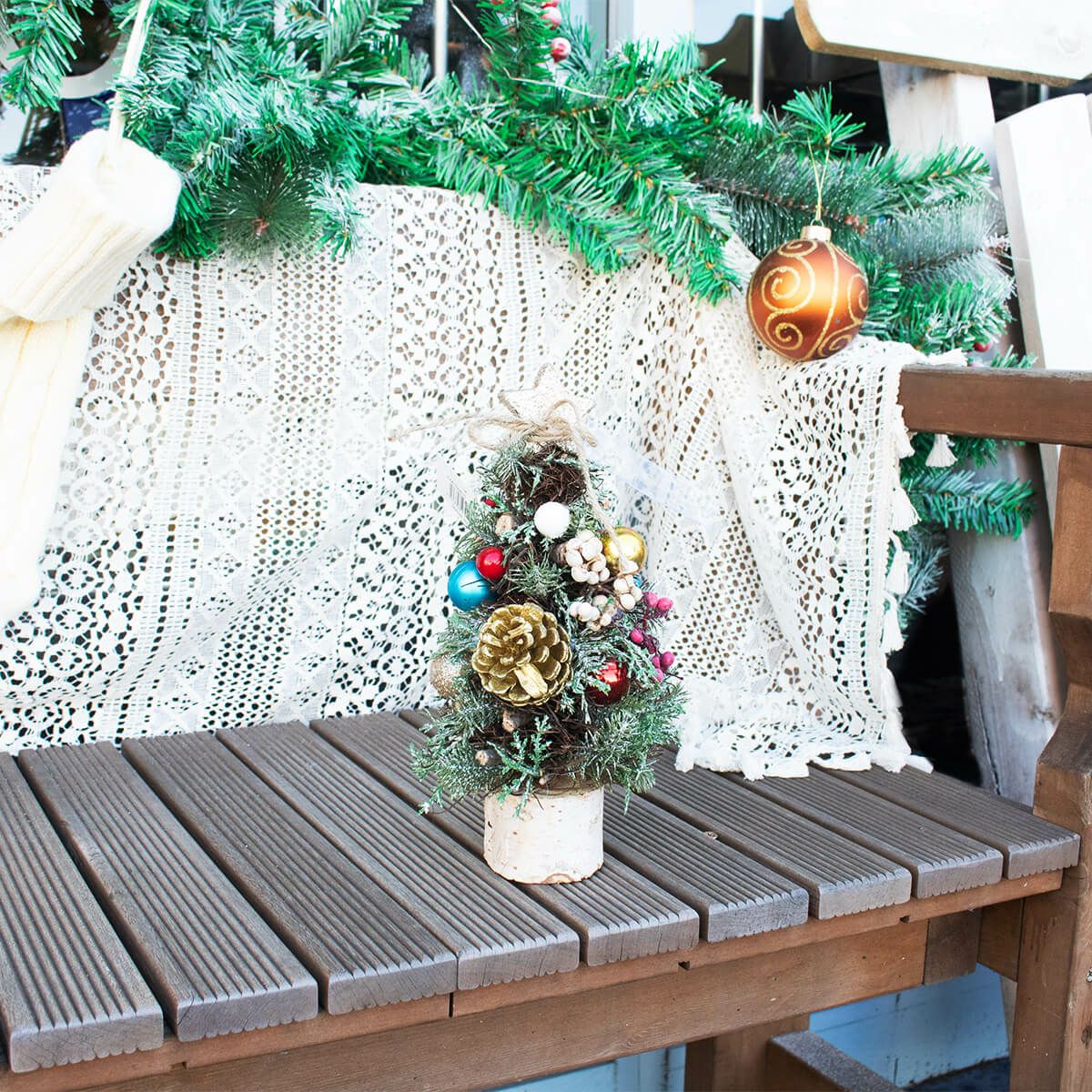 クリスマス雑貨 ナチュラルツリーオブジェS – ボウクス・タイルマーケット