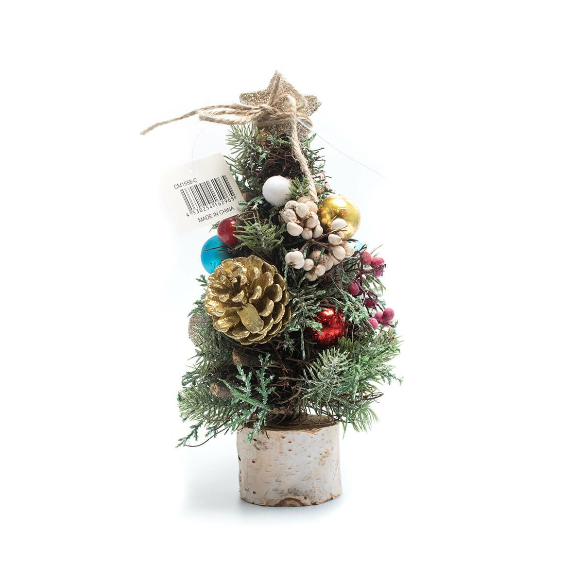 クリスマス雑貨　ナチュラルツリーオブジェS