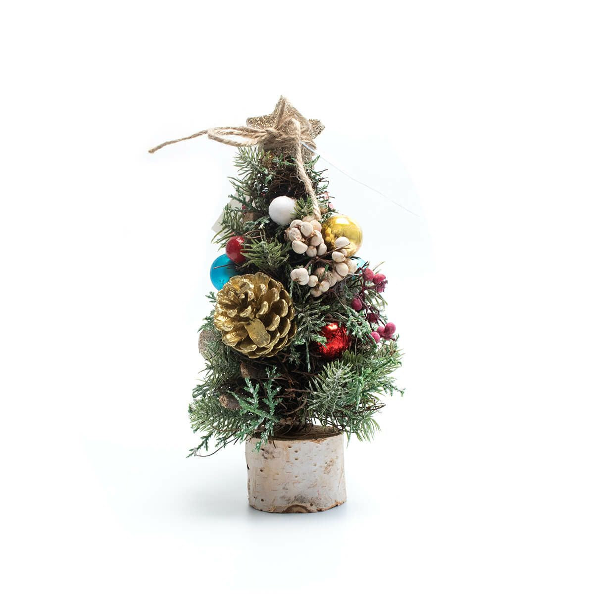 クリスマス雑貨　ナチュラルツリーオブジェS