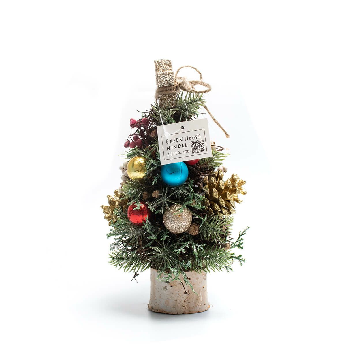 クリスマス雑貨　ナチュラルツリーオブジェS